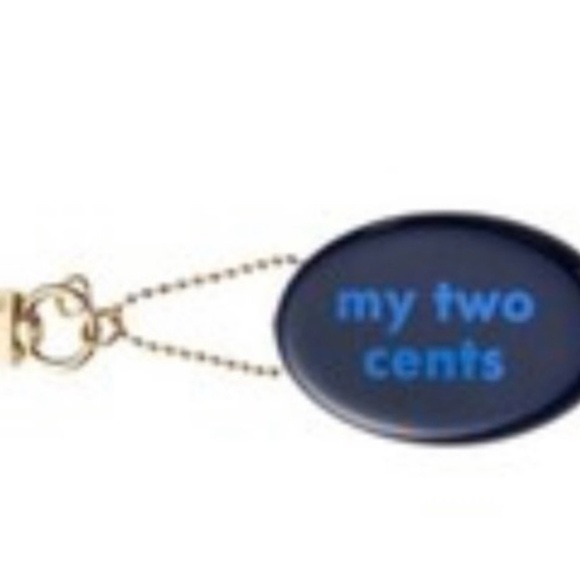 Kate Spade Blue Coin Holder Keychain TARGET COLLAB NEW - Picture 3 of 6